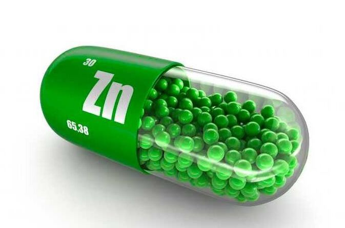 zinc en las cápsulas de Urosaf